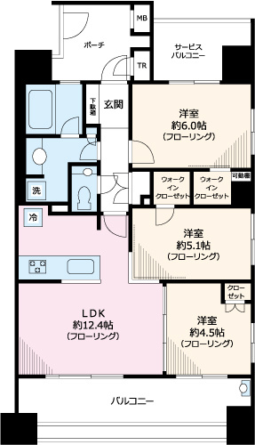イニシアコート大宮WESTの間取り
