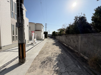 【前面道路含む現地写真】 | 糸満市糸洲（全4棟）ラスト2号棟 | ※西側公道4.17m♪