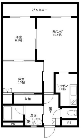 【間取り】 | 小山宮武マンション