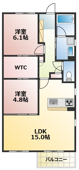カーサフジの間取り