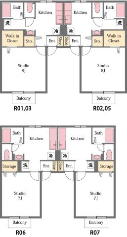 プランドールA棟（北本市）の間取り