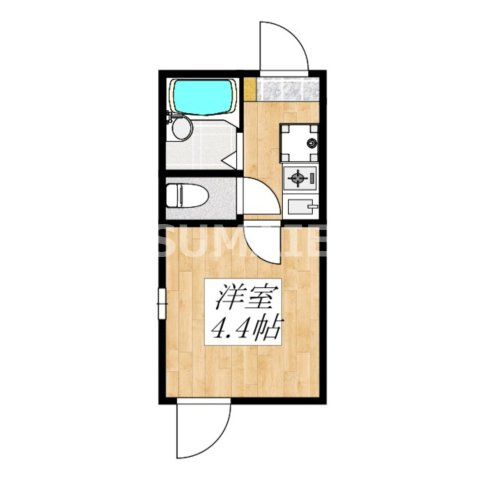 ノーザンロード志茂の間取り|バストイレ別のお部屋です☆