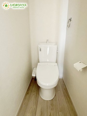 野田市山崎24期　新築戸建　1号棟のトイレ|温水洗浄便座ついてます(^^♪