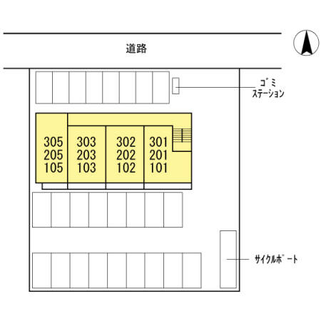プリマヴェーラの区画図