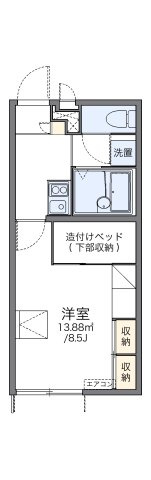 レオパレス甲田の間取り