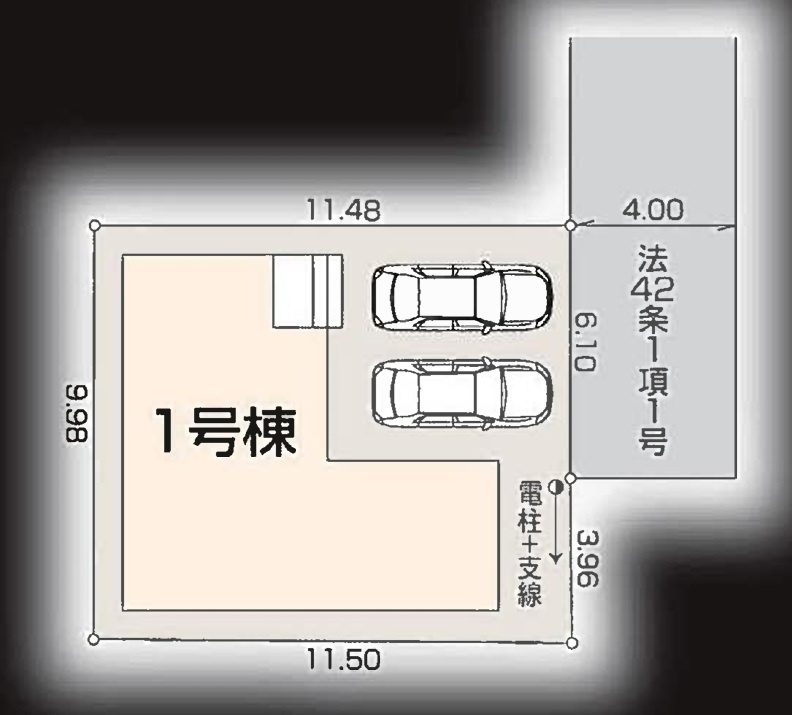 仲介手数料無料　Livele Garden.S 入間市東藤沢第8期　全1棟　の区画図