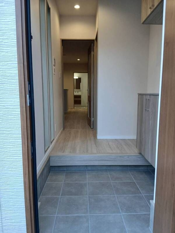 桑津戸建　C棟の玄関