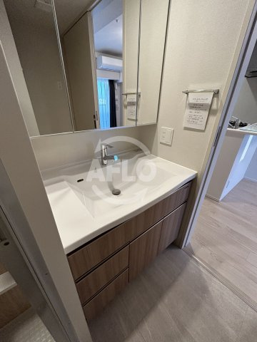 ファインレジデンス福島海老江（海老江西小学校区）の独立洗面台|ファインレジデンス福島海老江（海老江西小学校区）独立洗面所