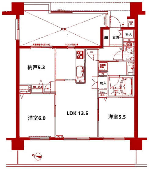 【間取り】 | クリオ川崎鋼管通