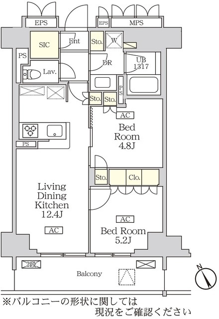 リーフシティ市川　ザ・レジデンスの間取り