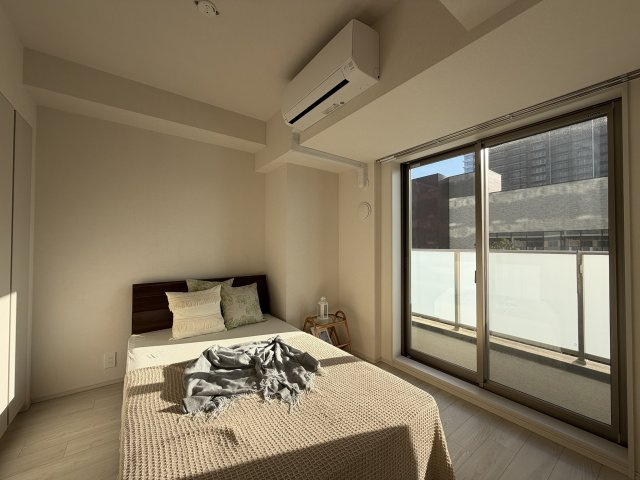 リーフシティ市川　ザ・レジデンスの寝室|モデルルームです。家具付ではございません。