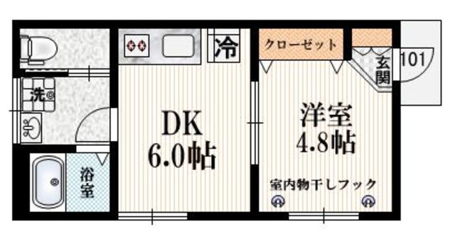 千駄ヶ谷５丁目メゾンの間取り