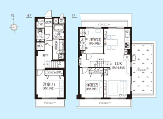 【間取り】 | セントラル三田