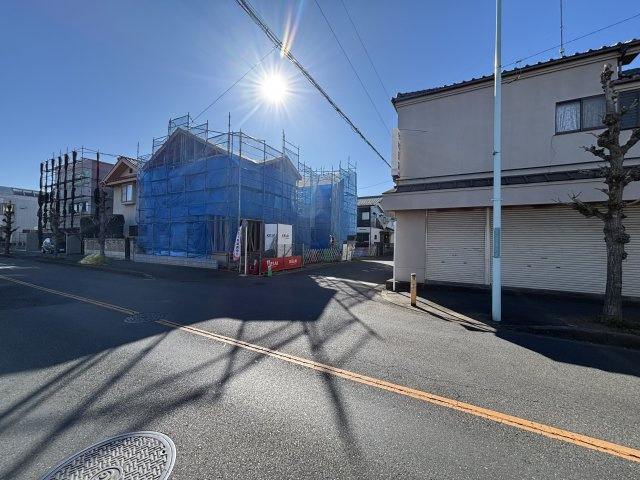 所沢市中新井新築戸建　2号棟の前面道路含む現地写真|前面道路含む現地写真です