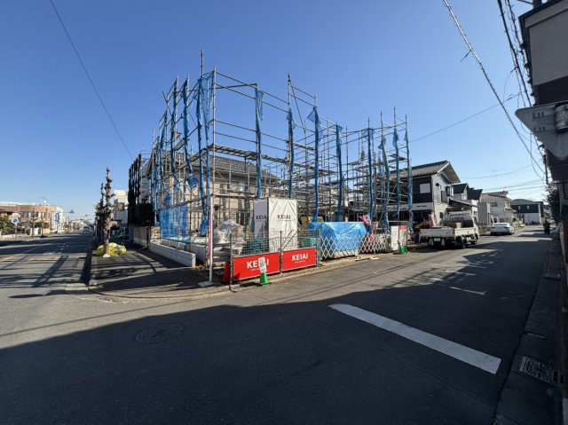 所沢市中新井新築戸建　2号棟の前面道路含む現地写真|前面道路含む現地写真です