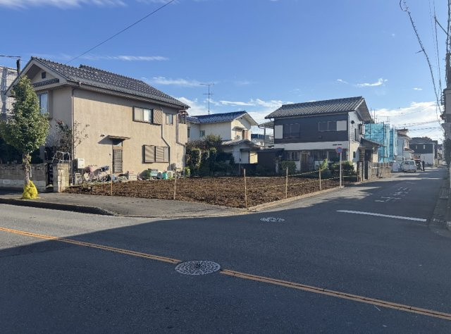 所沢市中新井新築戸建　2号棟の前面道路含む現地写真|前面道路含む現地写真です