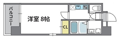 ウエンズ神戸の間取り