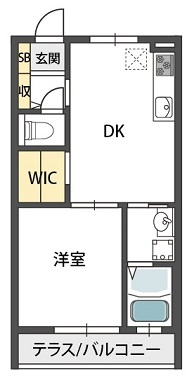 シャーメゾン灰塚B棟の間取り