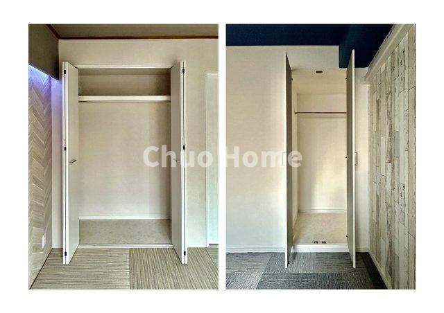 エンゼルハイム新小岩の収納|居室にはクローゼットを完備し、自由度の高い家具の配置が叶うシンプルな空間です。お子様の成長と必要になる子供部屋を与えるにはぴったりの間取りですね。