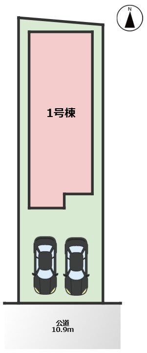 MIRASUMO昭和区長戸町339①｜名古屋市の戸建ならホームアップの区画図