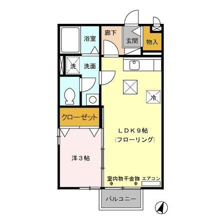 ＧＲＥＥＮ ＦＩＥＬＤの間取り
