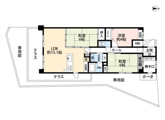 【間取り】 | 藤和ライブタウン茨木南春日丘4番館