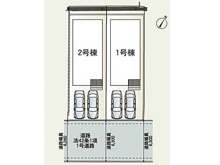 広島市南区向洋新町２丁目の区画図