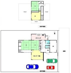 中古戸建　次郎丸の間取り