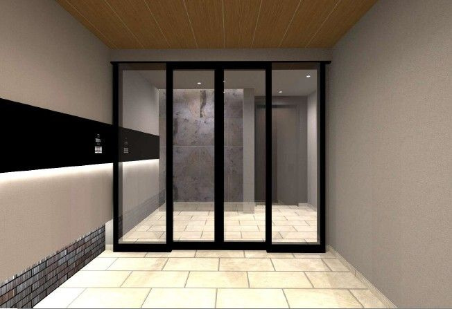 福岡市早良区高取２丁目の賃貸マンションのエントランス