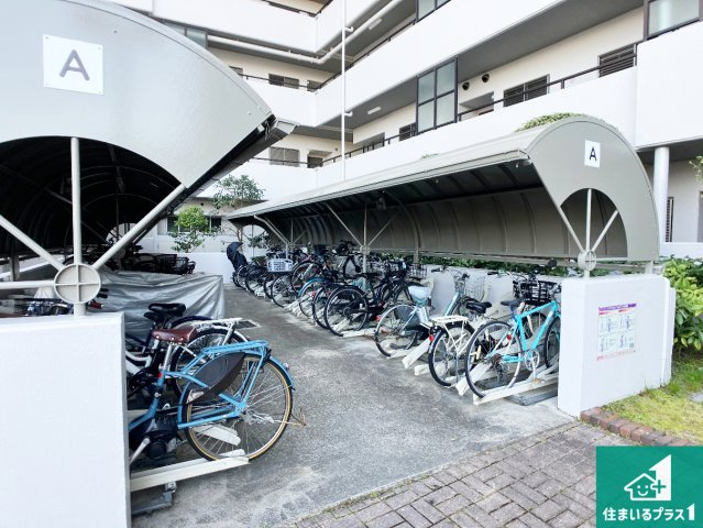 パームスクエアジェームス山の駐輪場|共用部（駐輪場）