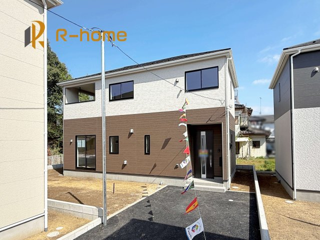 かすみがうら市下稲吉第15　新築戸建て　3号棟の外観|近隣の同仕様完成物件をご見学いただけます♪