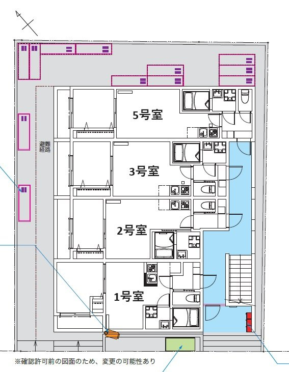 robot home 弁天の区画図