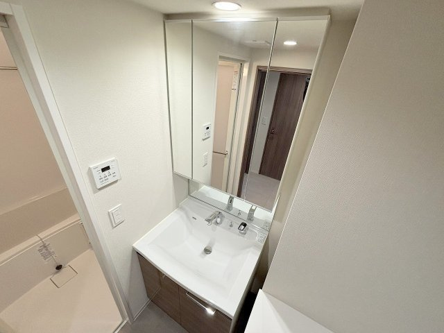 コンフォリア・リヴ新大阪西宮原ソルテラスの独立洗面台