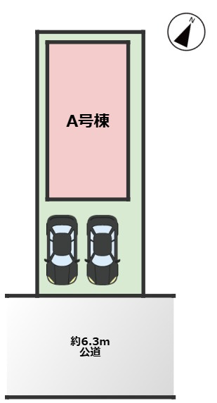 守山区苗代2丁目｜名古屋市の戸建ならホームアップの区画図