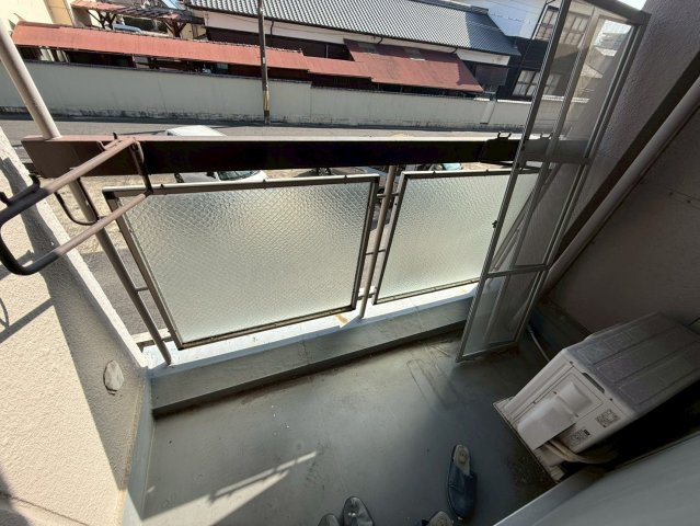 奈良コーポラスのバルコニー
