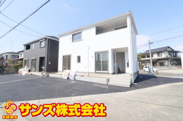 郡山市安積荒井2丁目第3　　　２号棟　　安積第１小学校、安積中学区の外観|南東側から見た区画全体