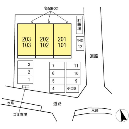 (仮称)D-ROOMシリウスアークの区画図