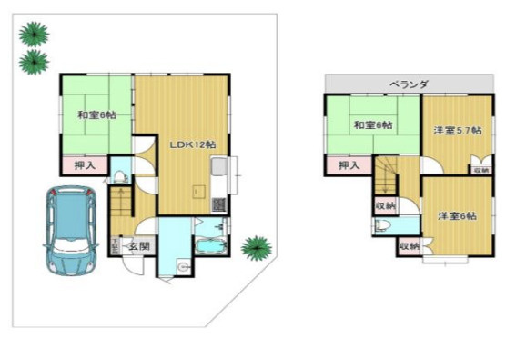 【間取り】 | 北本市東間7丁目　中古戸建