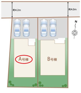 【区画図】 | ハートフルタウン宇都宮市砥上町1110番　1号棟 | 【全2棟】各号棟の詳細については、お気軽にお問い合わせください♪