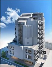  新宿区下落合1丁目　区分マンションの外観パース