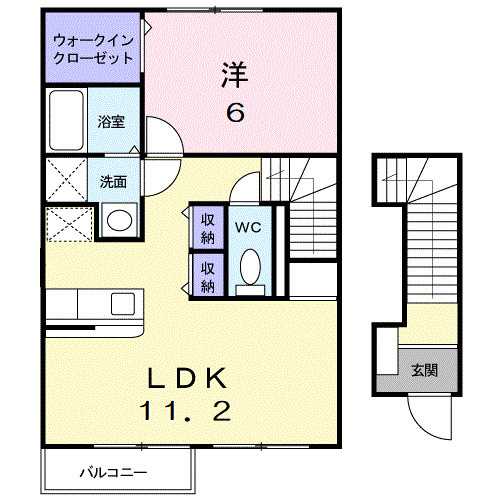 サウス　ヒルズ　Ⅰの間取り