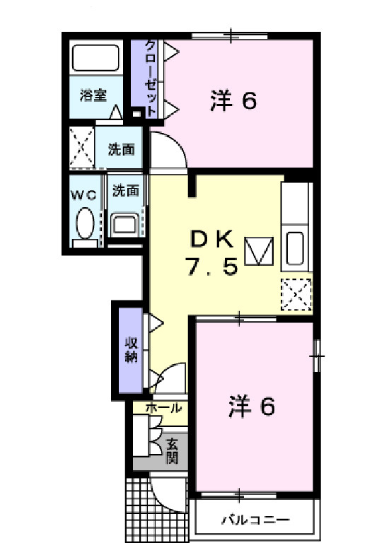 ブルージェイの間取り