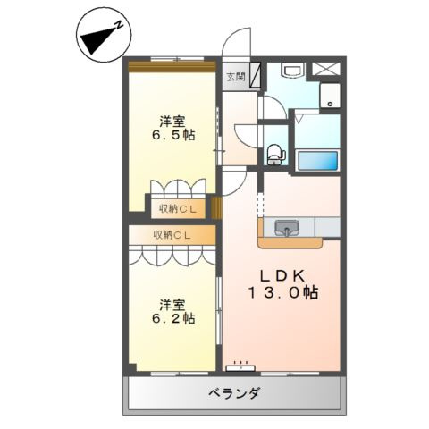 グランダー常盤の間取り