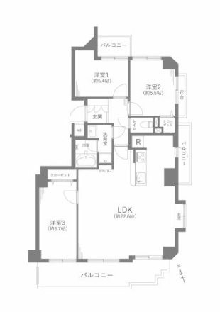 【仲介手数料無料／中村区】エスポア中島　302の間取り