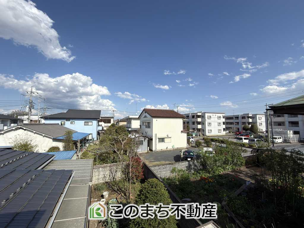 ハートフルタウン宇都宮市砥上町1110番　2号棟の展望|バルコニーからは、開放感あふれる穏やかな街並みを一望。

