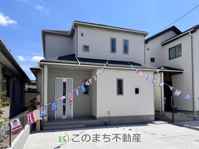 【外観】 | ハートフルタウン宇都宮市砥上町1110番　2号棟 | 本日ご内覧できます(*^^*)
お電話でのお問合せが非常にスムーズです！
現地直接集合のお待ち合わせも大丈夫です！
お気軽にお問合せ下さい(^^)/
※外構はCG加工した写真になります。