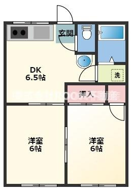 横尾アパートの間取り
