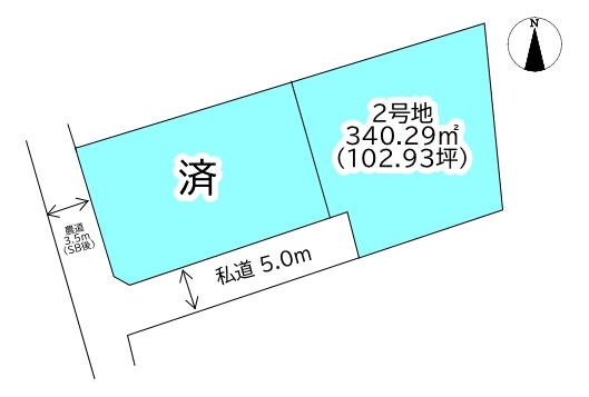 萩生 治良丸　売土地 ②の区画図