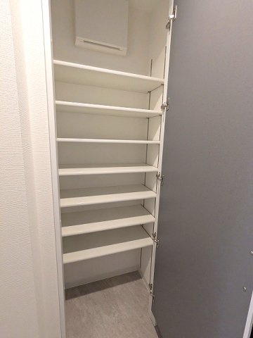 グランカーサ上野松が谷の玄関|収納豊富なシューズインクローゼットです
