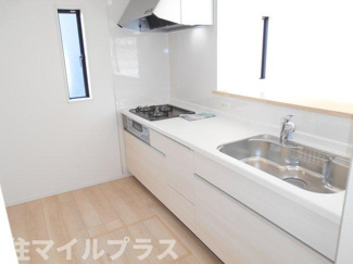 【キッチン】 | 泉崎村北平山新築一戸建て2棟 | きれいなキッチンです